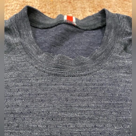 Tracksmith Brighton Base Layer Shirt Mens XL Gray Wool Blend Long Sleeve Running - Picture 5 of 7